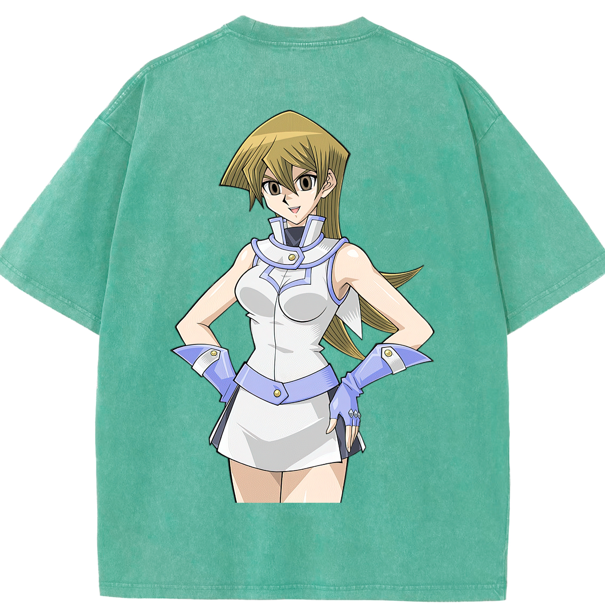 （画像用） 遊☆戯☆王 Yu-Gi-Oh! 綿100% ヴィンテージ風 半袖Tシャツ（背面プリント）